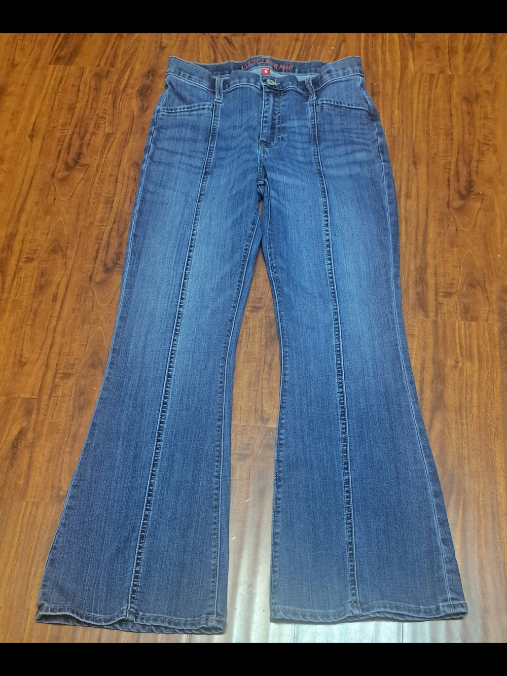 Lucky Brand Stevie High Rise Flare Leg Front Seam Detail Womens Sz 6 /28 A